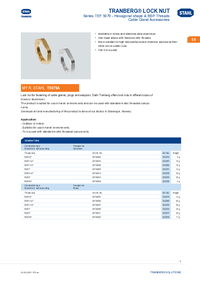 Thumbnail of document Product overview tranberg R lock nut tef 5079 en gb rstahl 20177